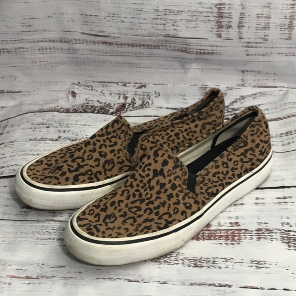 Leopard Print Slip-On Sneakers